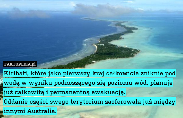 Kiribati, które jako pierwszy