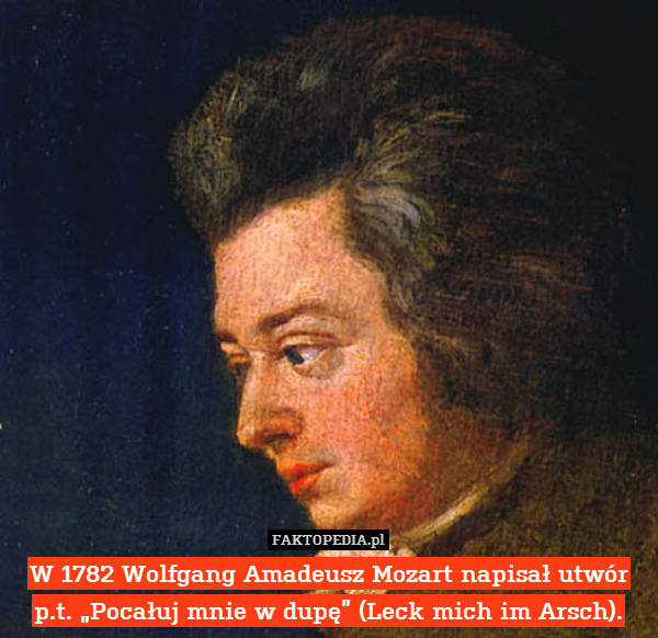 W 1782 Wolfgang Amadeusz Mozart