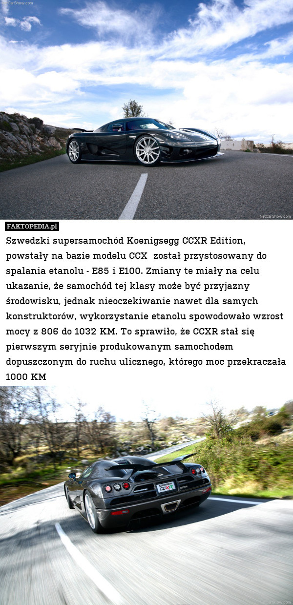 Szwedzki supersamochód Koenigsegg