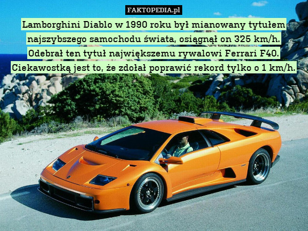Lamborghini Diablo w 1990 roku