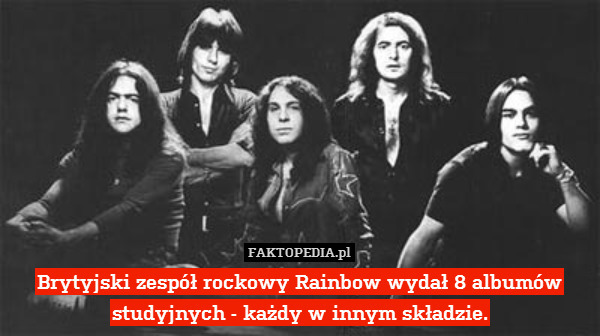 Brytyjski zespół rockowy Rainbow