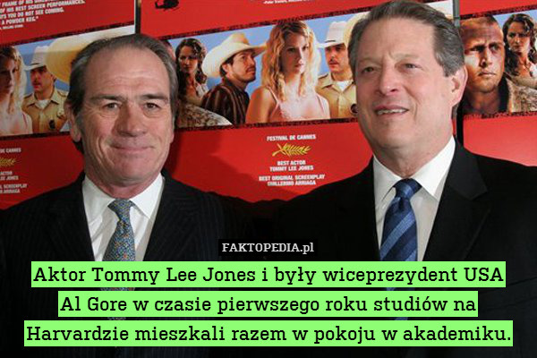 Aktor Tommy Lee Jones i były wiceprezydent