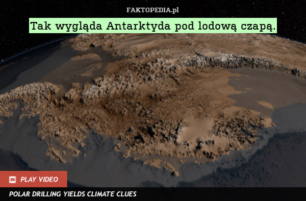 Tak wygląda Antarktyda pod lodową