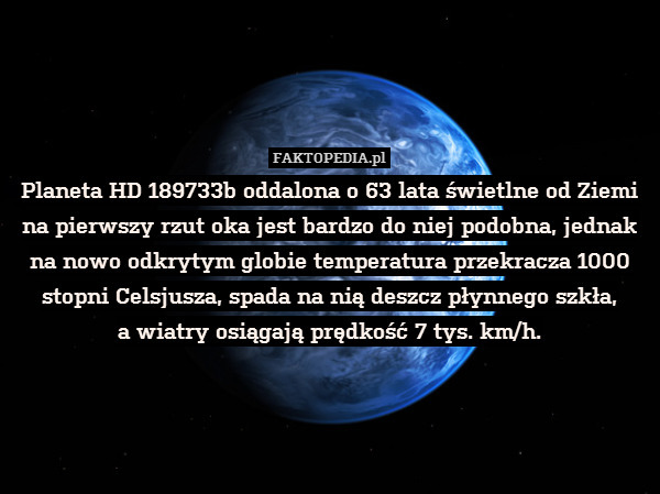 Planeta HD 189733b oddalona o