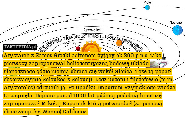 Arystarch z Samos Grecki astronom