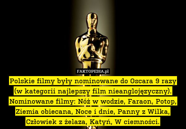 Polskie filmy były nominowane