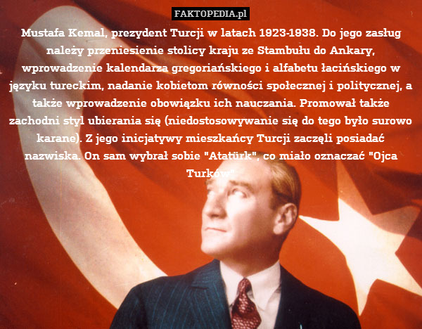 Mustafa Kemal, prezydent Turcji