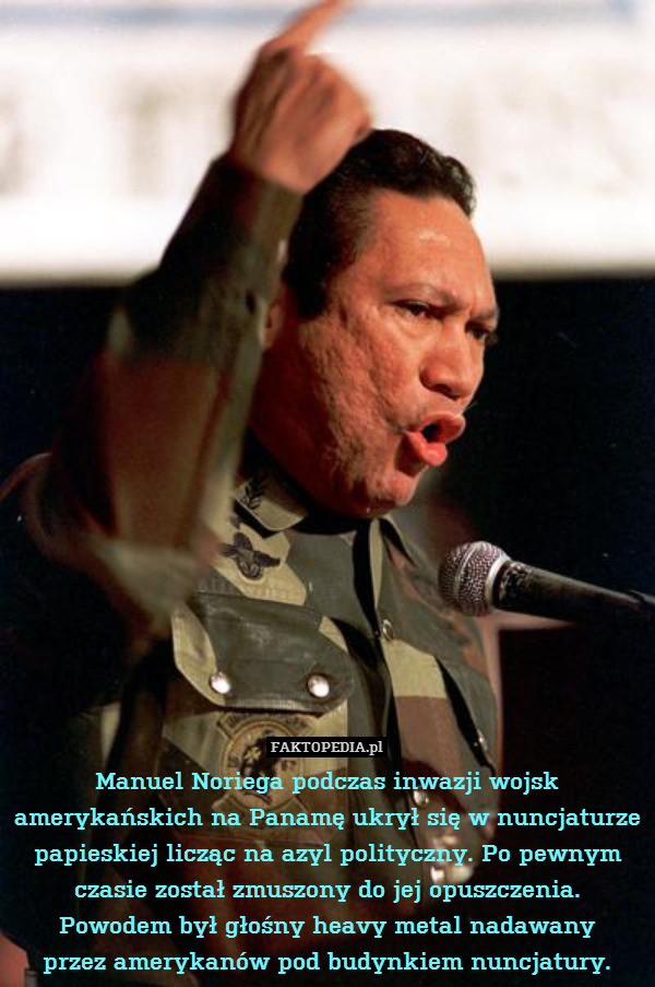 Manuel Noriega podczas inwazji