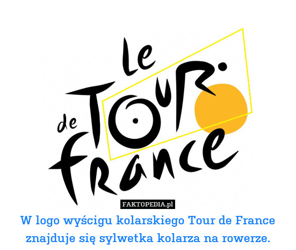 W logo wyścigu kolarskiego Tour