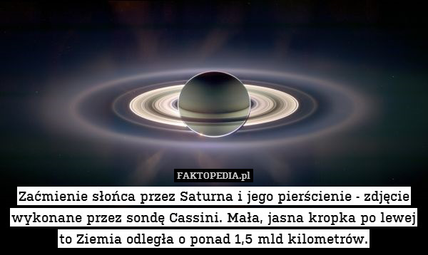 Zaćmienie słońca przez Saturna