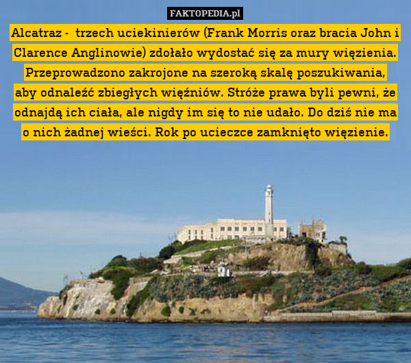 Alcatraz -  trzech uciekinierów