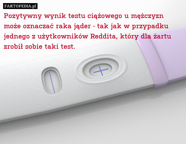 Pozytywny wynik testu ciążowego