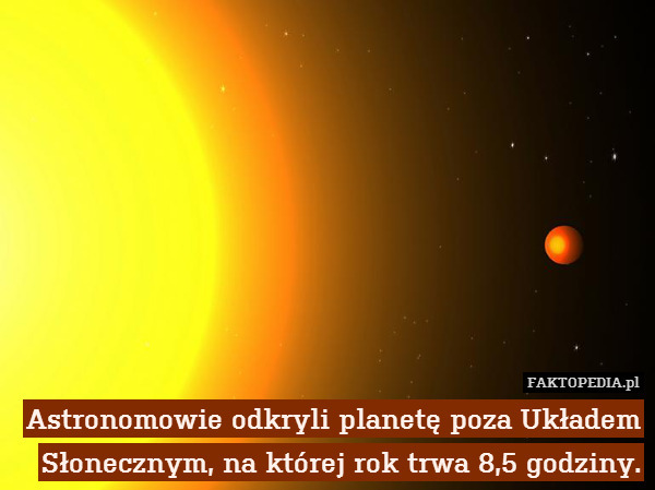 Astronomowie odkryli planetę poza