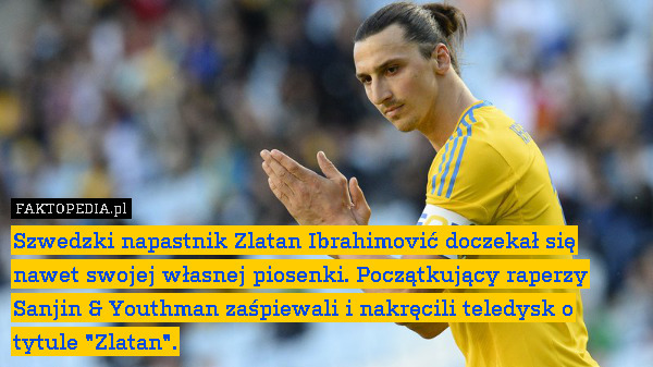 Szwedzki napastnik Zlatan Ibrahimović