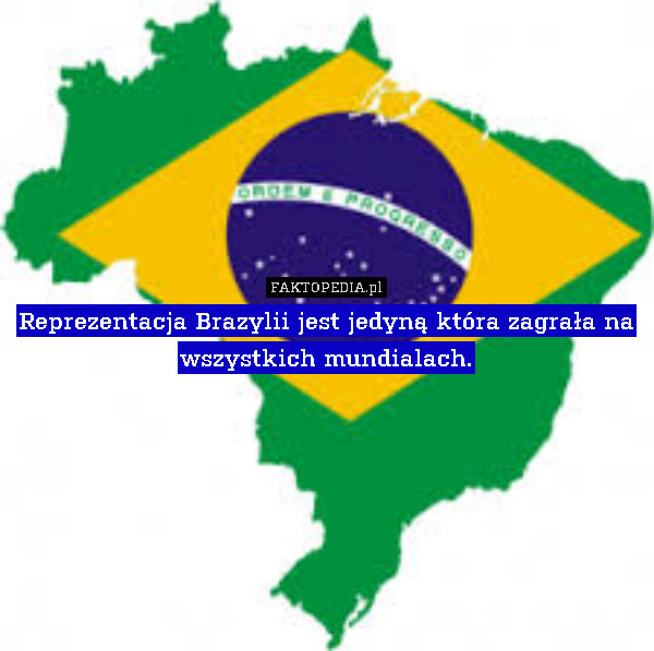 Reprezentacja Brazylii jest jedyną