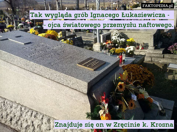 Tak wygląda grób Ignacego Łukasiewicza
