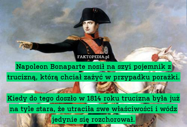 Napoleon Bonaparte nosił na szyi