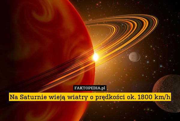 Na Saturnie wieją wiatry o prędkości