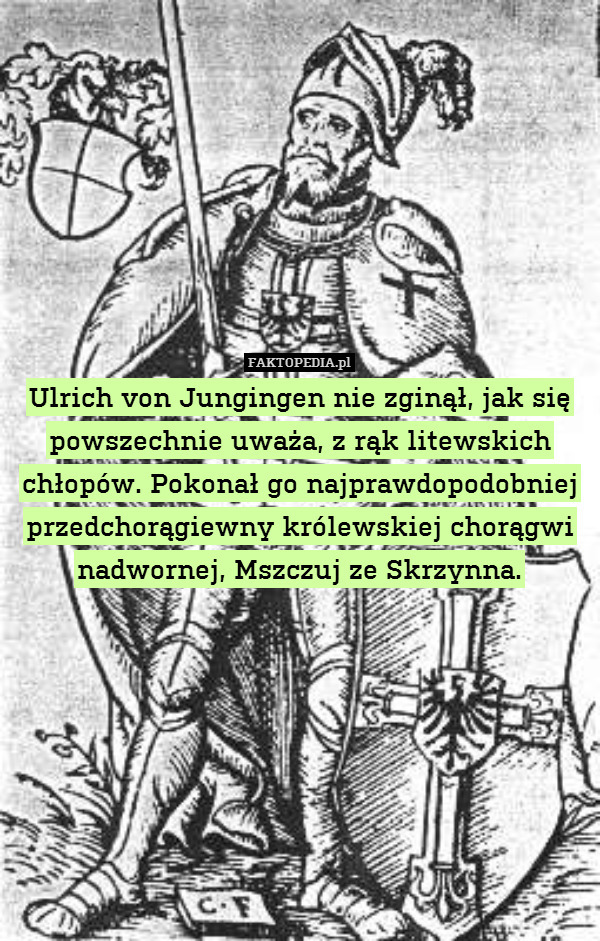 Ulrich von Jungingen nie zginął,