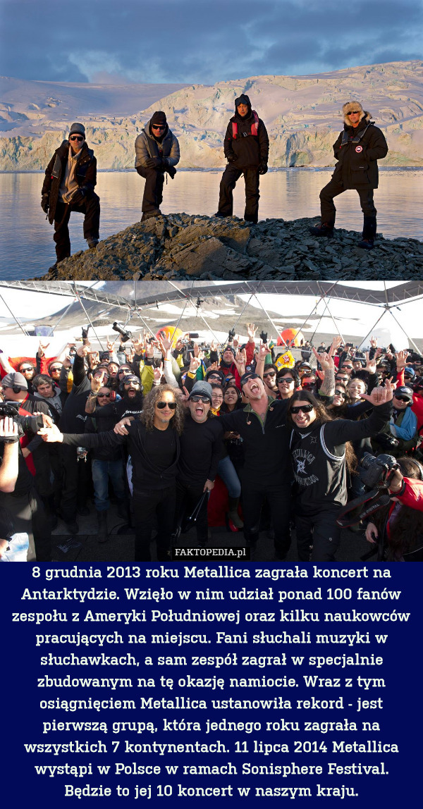 8 grudnia 2013 roku Metallica