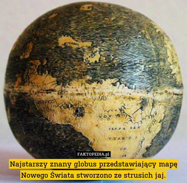 Najstarszy znany globus przedstawiający