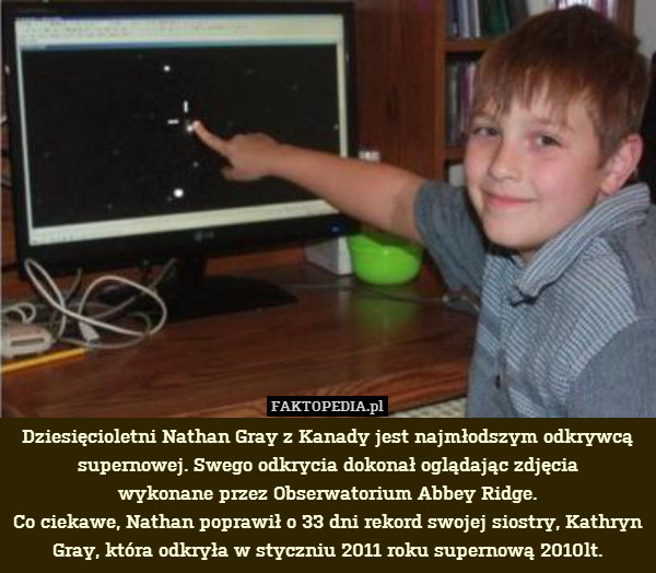 Dziesięcioletni Nathan Gray z