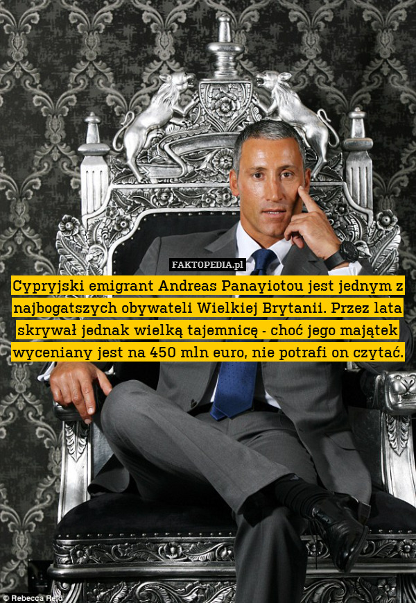 Cypryjski emigrant Andreas Panayiotou