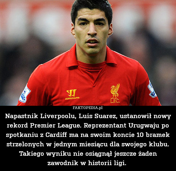 Napastnik Liverpoolu, Luis Suarez,