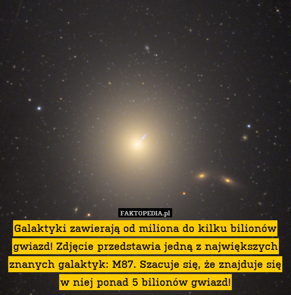 Galaktyki zawierają od miliona