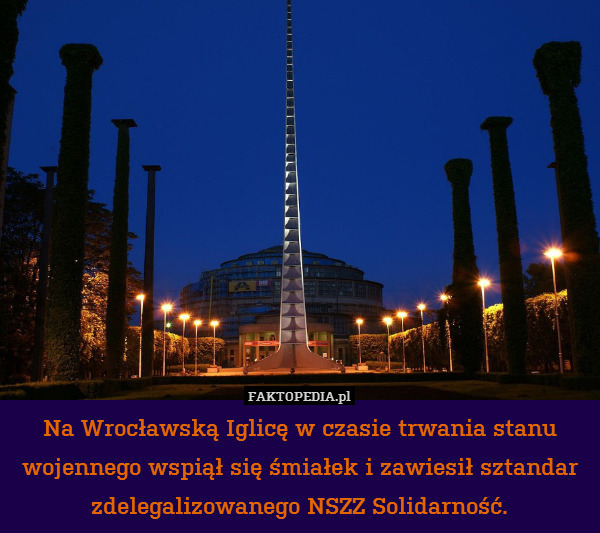Na Wrocławską Iglicę w czasie