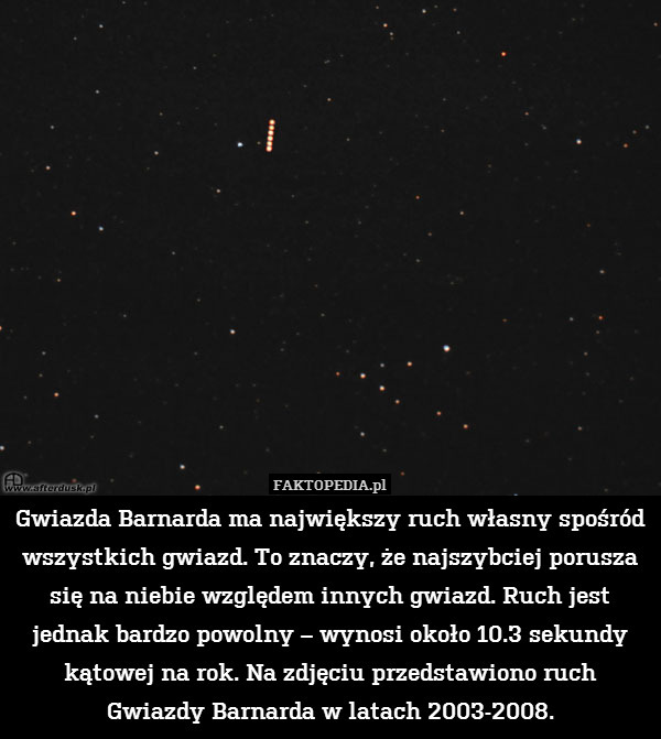 Gwiazda Barnarda ma największy