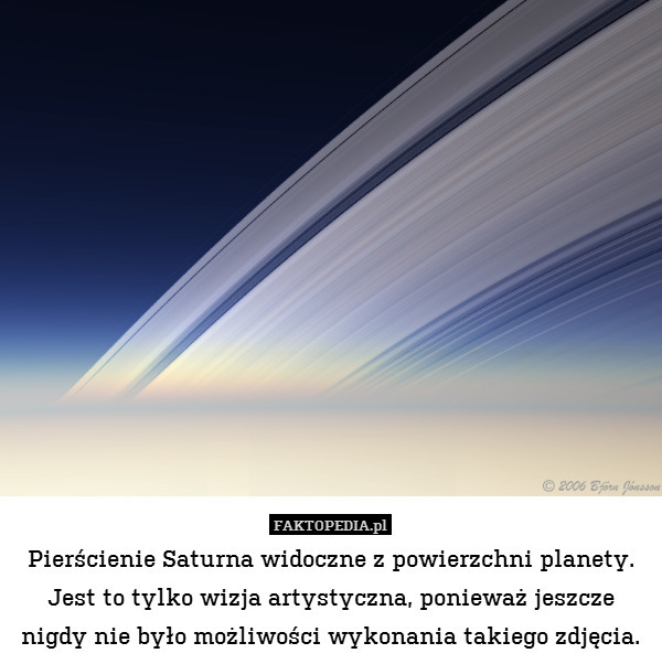 Pierścienie Saturna widoczne z