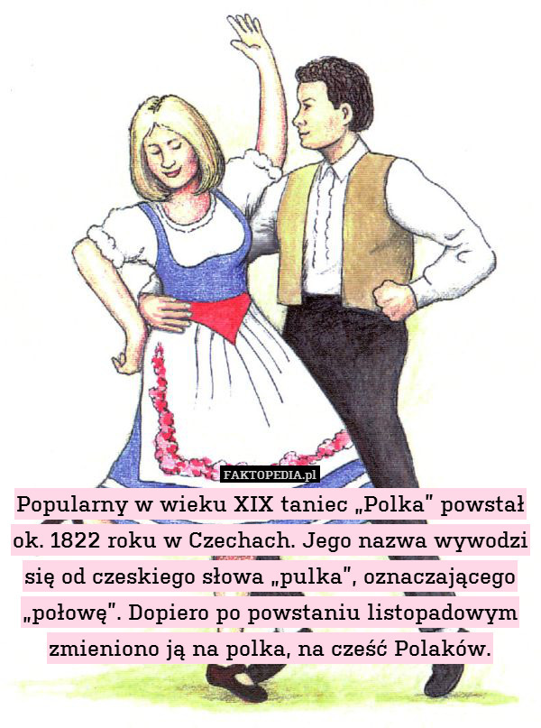 Popularny w wieku XIX taniec „Polka”
