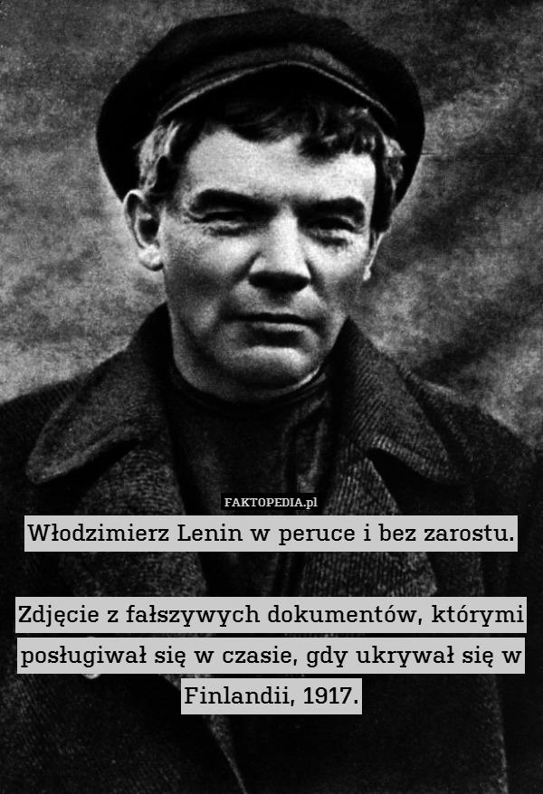 Włodzimierz Lenin w peruce i bez