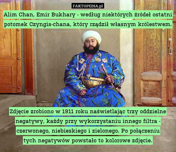 Alim Chan, Emir Bukhary - według