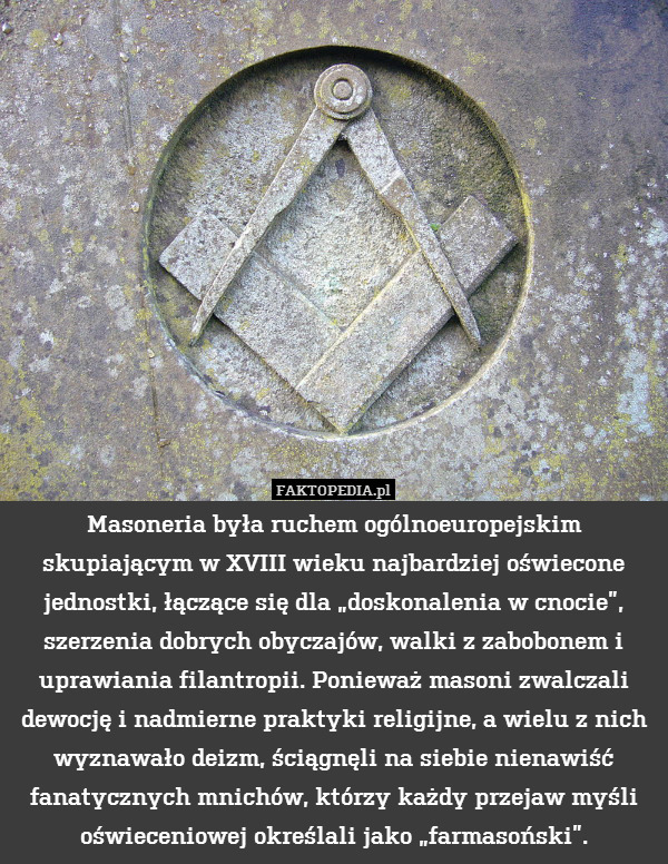 Masoneria była ruchem ogólnoeuropejskim