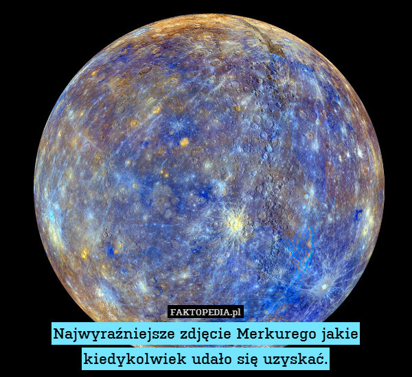 Najwyraźniejsze zdjęcie Merkurego