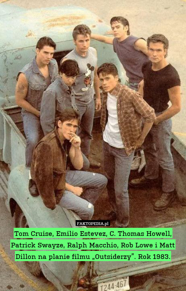 Tom Cruise, Emilio Estevez, C.