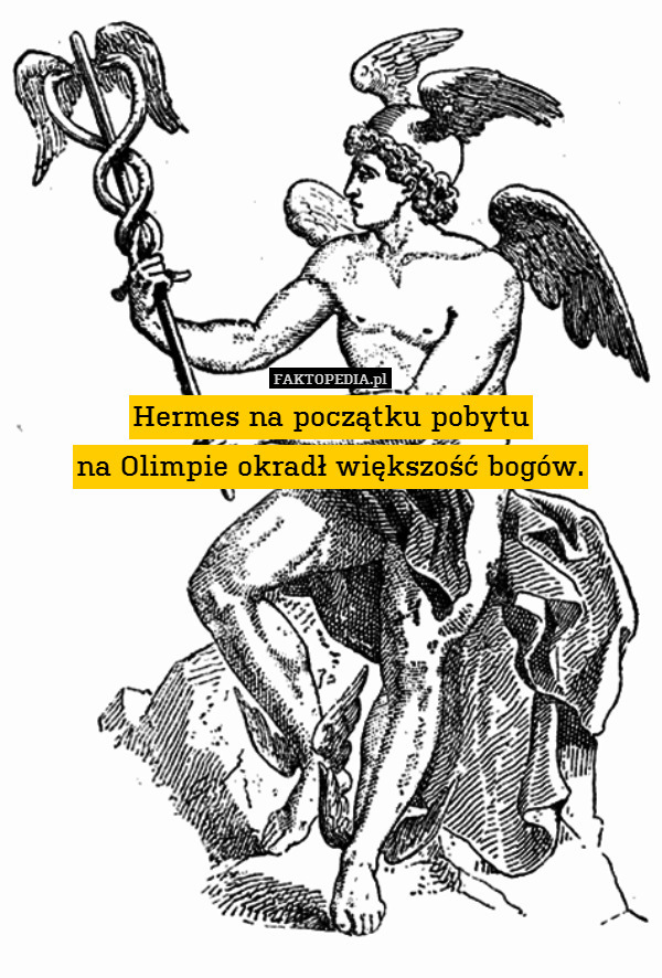 Hermes na początku pobytu
na Olimpie
