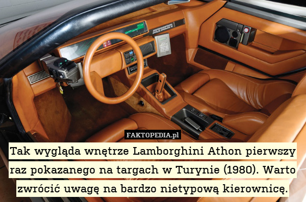 Tak wygląda wnętrze Lamborghini