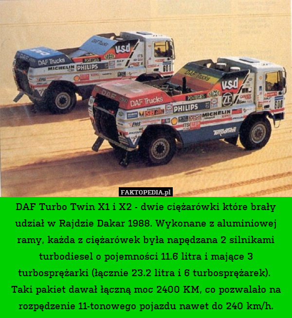 DAF Turbo Twin X1 i X2 - dwie