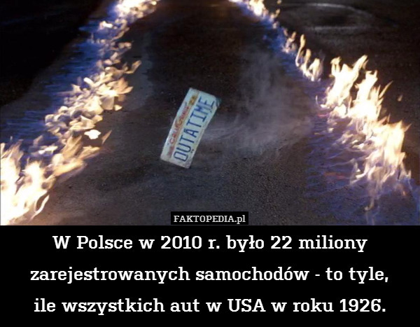 W Polsce w 2010 r. było 22 miliony