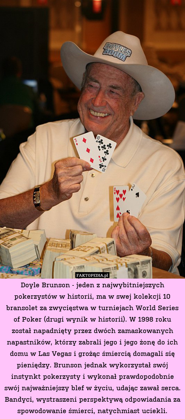 Doyle Brunson - jeden z najwybitniejszych