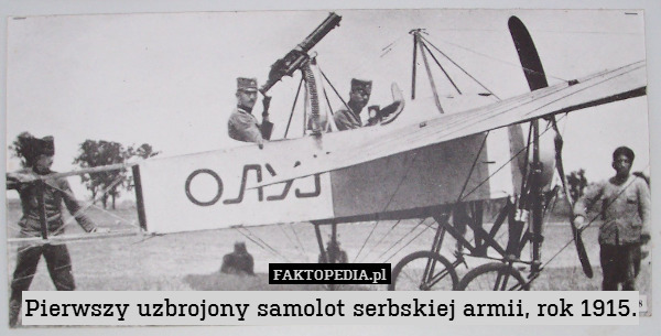 Pierwszy uzbrojony samolot serbskiej