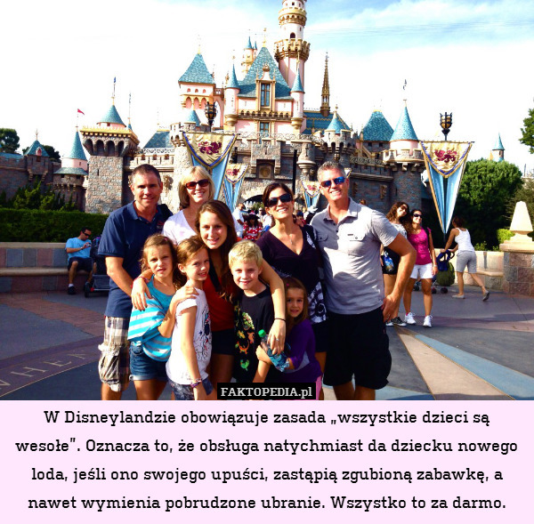 W Disneylandzie obowiązuje zasada