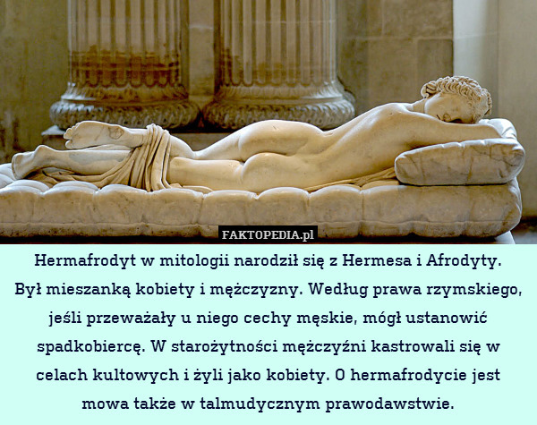 Hermafrodyt w mitologii narodził