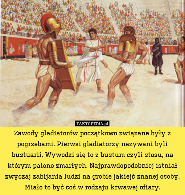 Zawody gladiatorów początkowo