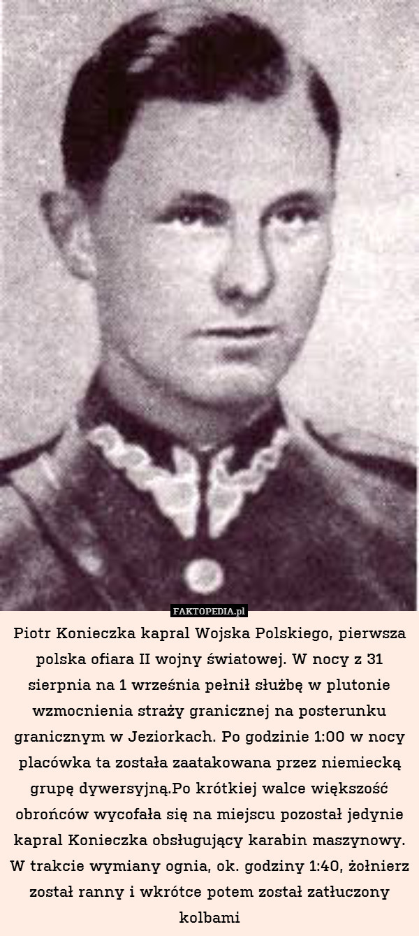 Piotr Konieczka kapral Wojska