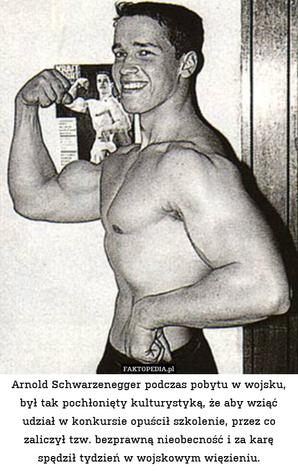 Arnold Schwarzenegger podczas