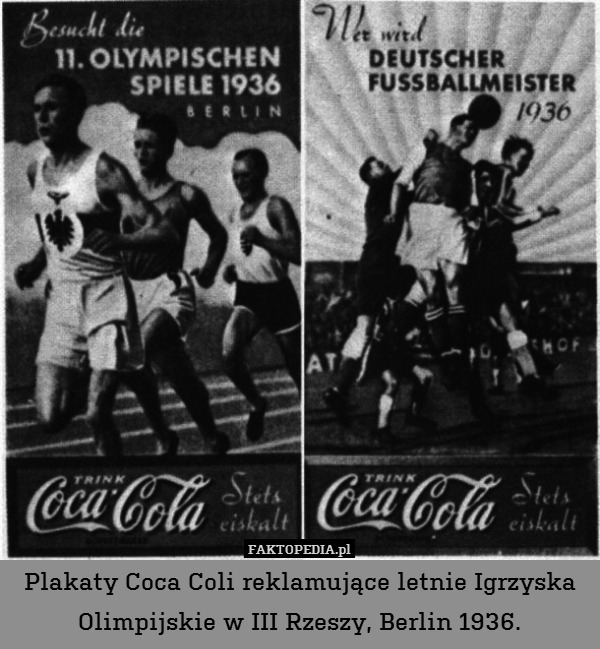 Plakaty Coca Coli reklamujące